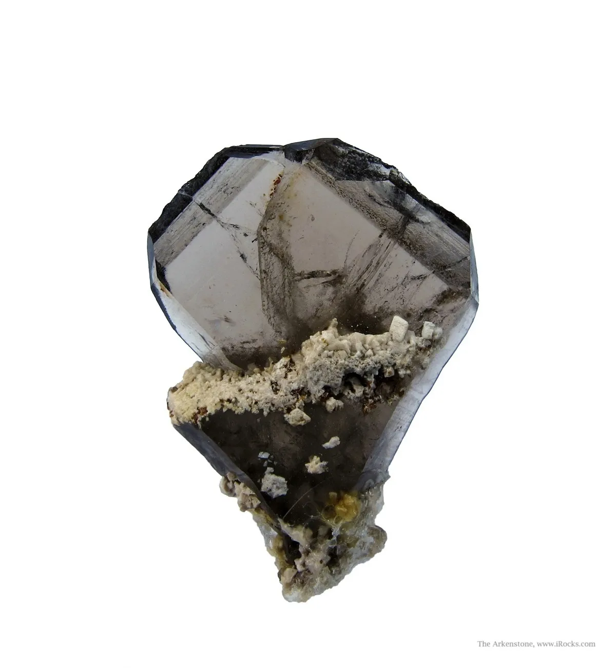 Smoky Quartz (Japan Law Twin) With Feldspar - image 3
