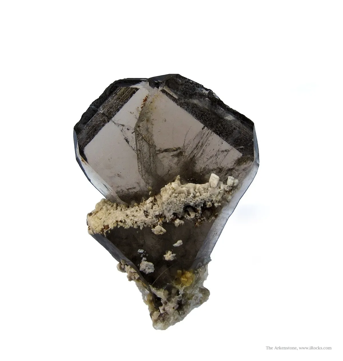 Smoky Quartz (Japan Law Twin) With Feldspar - image 1