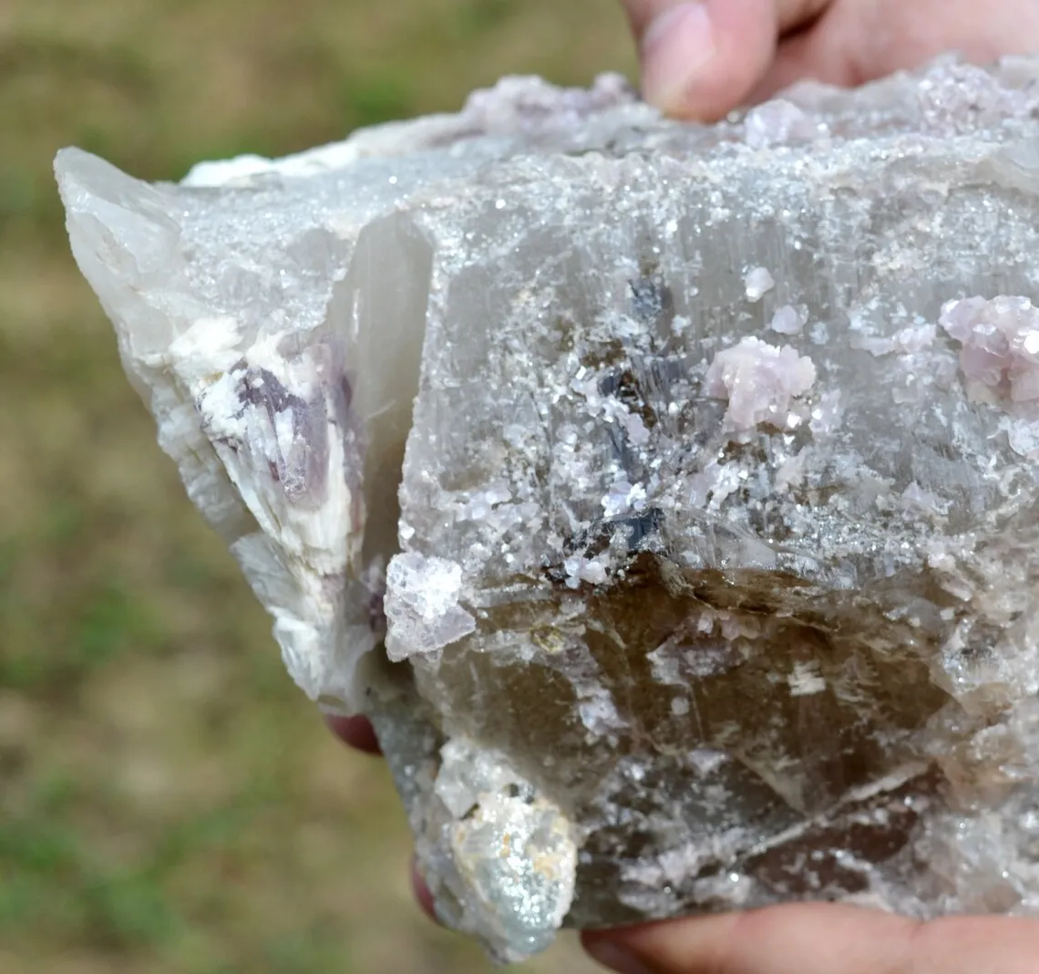Smoky Quartz & Lepidolite Aquamarine 3240 grams - Minas Gerais, Brazil - image 7