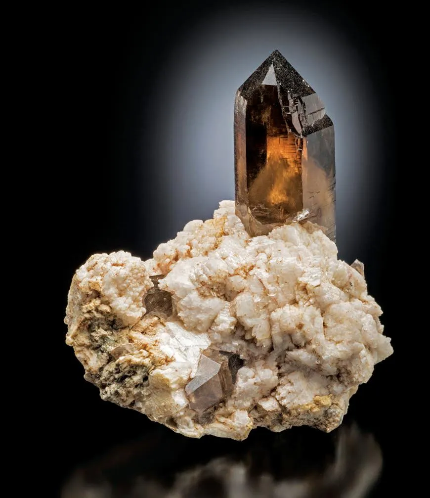 Smoky Quartz, Microcline image