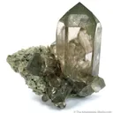 Smoky Quartz on Adularia - image 1