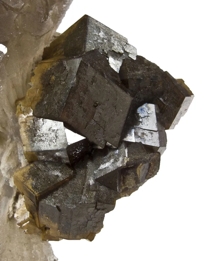 Smoky Quartz on Garnet - image 4