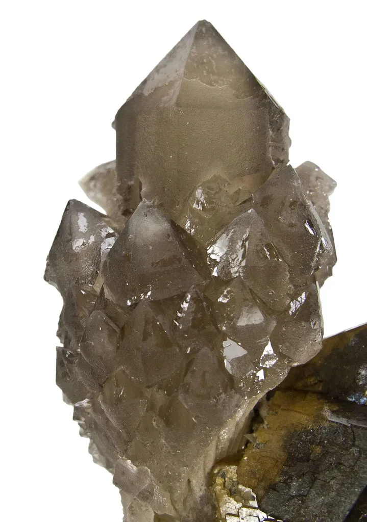 Smoky Quartz on Garnet - image 3