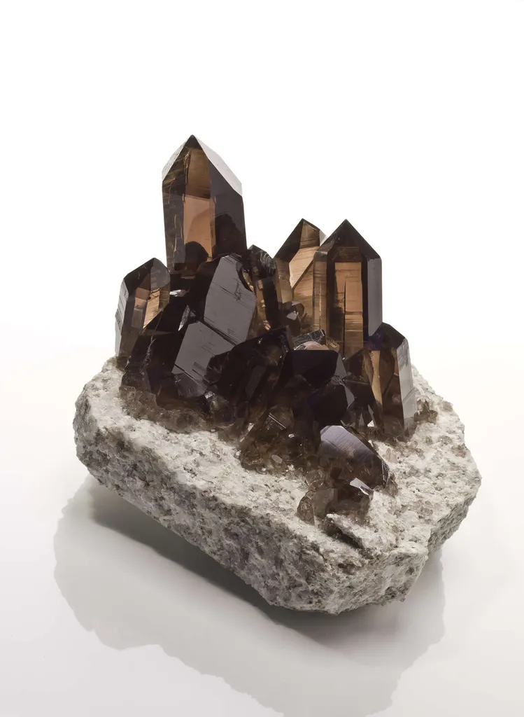 Smoky Quartz on Granite - image 2