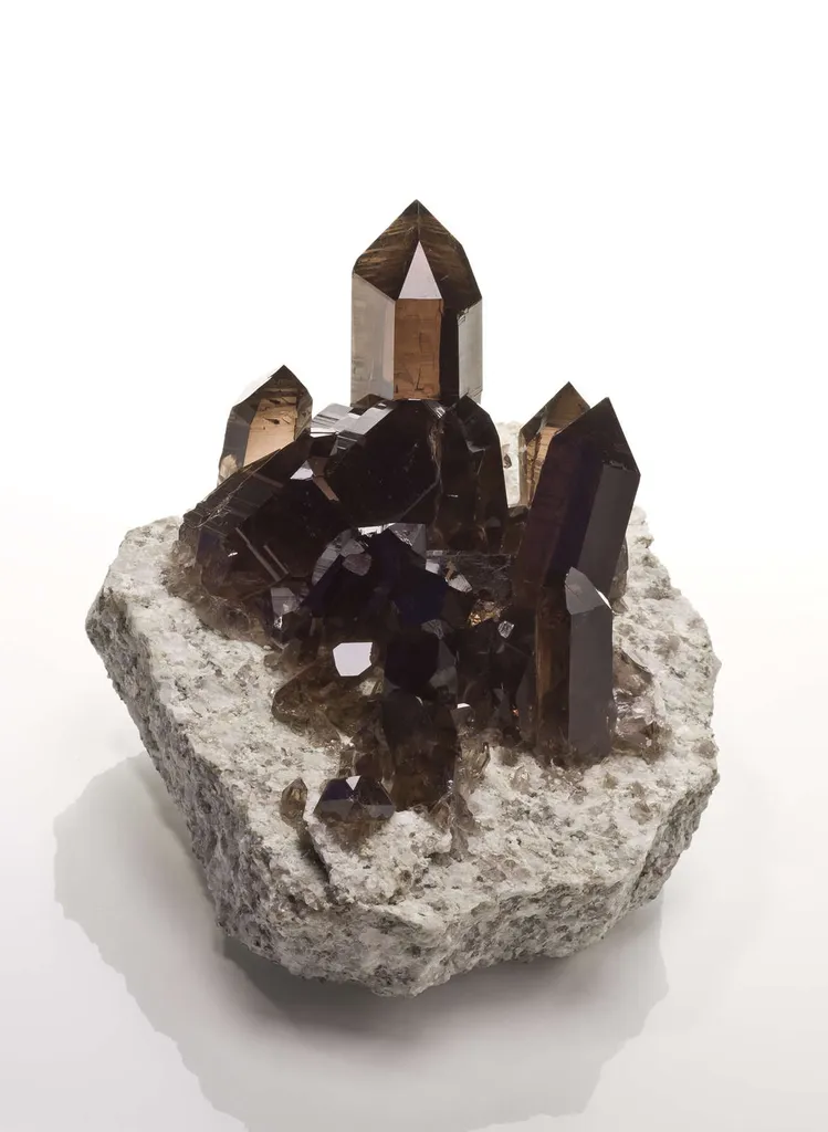 Smoky Quartz on Granite image