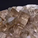 Smoky quartz on matrix with partial chlorite coating on the crystals - image 4