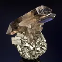 Smoky Quartz on Pyrite - image 2
