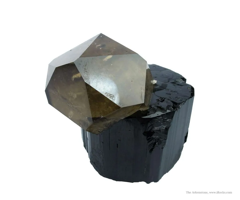 Smoky Quartz on Schorl - image 3