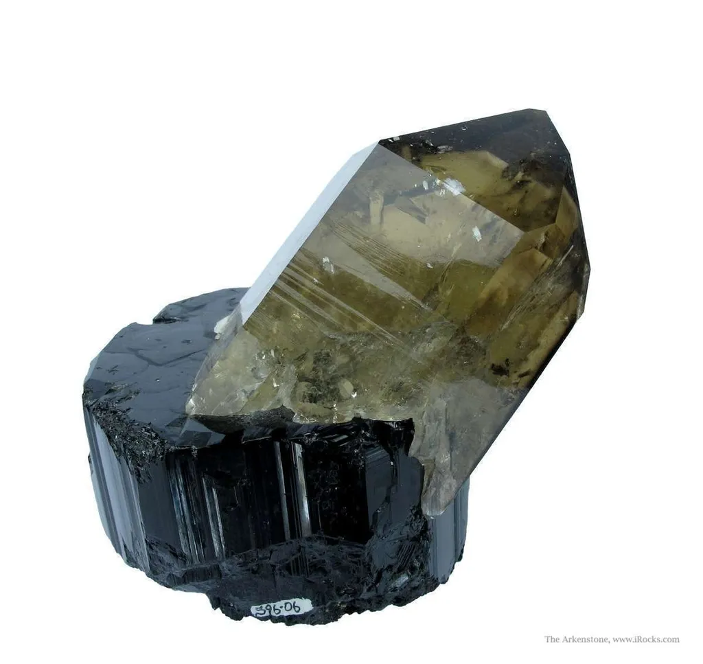 Smoky Quartz on Schorl - image 4