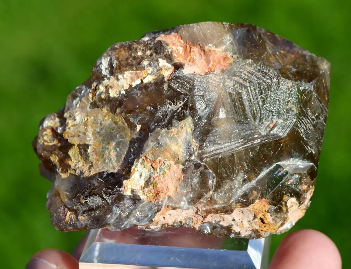 Smoky Quartz & Rutile 145 grams - Novo Horizonte, Bahia, Brazil - image 7