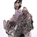 Smoky Quartz Scepter on Amethyst - image 1