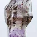 Smoky Quartz Scepter With Amethyst - image 2