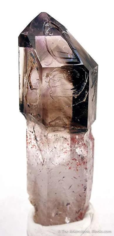 Smoky Quartz Scepter With Hematite image