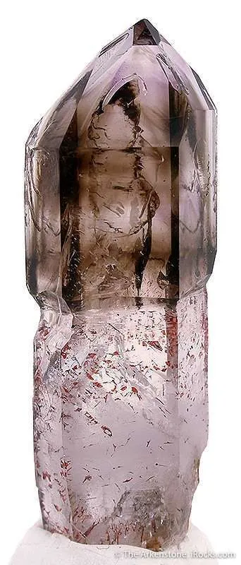 Smoky Quartz Scepter With Hematite - image 2