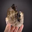 Smoky Quartz with Albite, Schorl and Spessartine - image 2