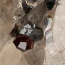 Smoky Quartz with Albite, Schorl and Spessartine - image 7