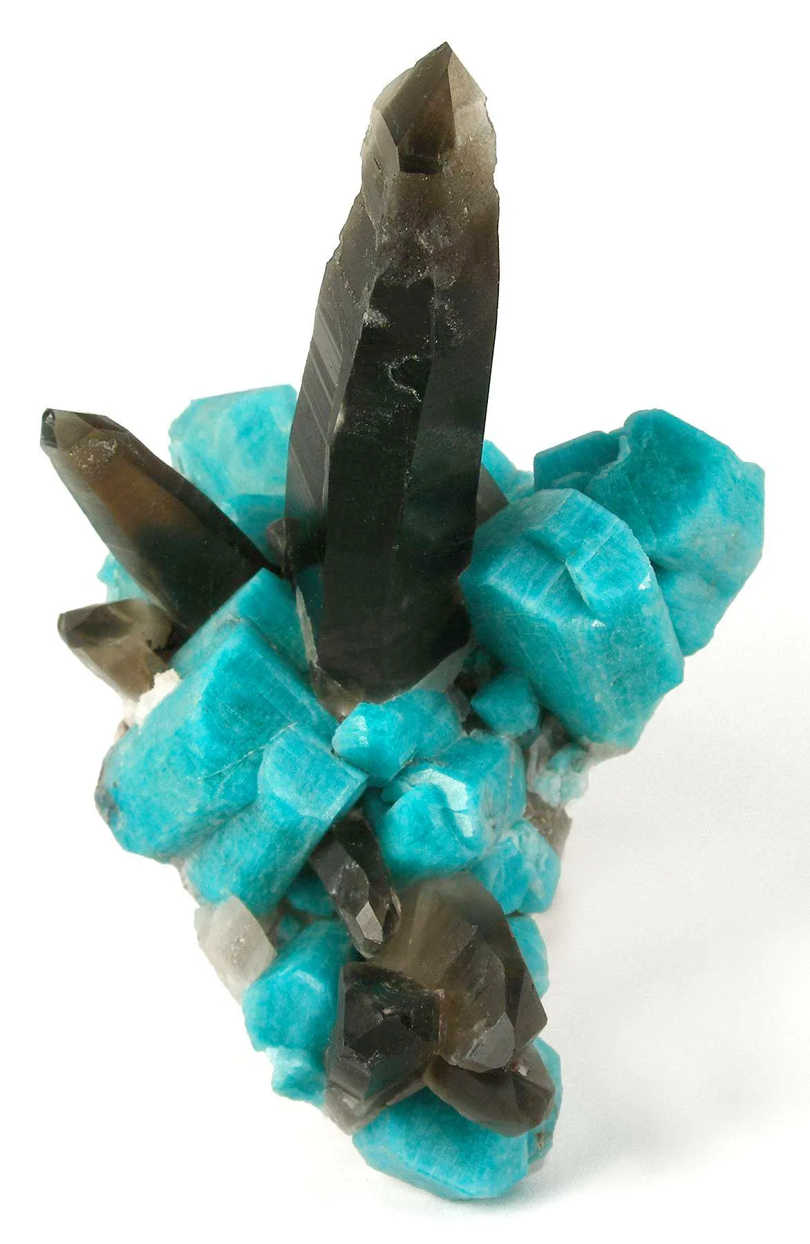 Smoky Quartz With Amazonite - image 1
