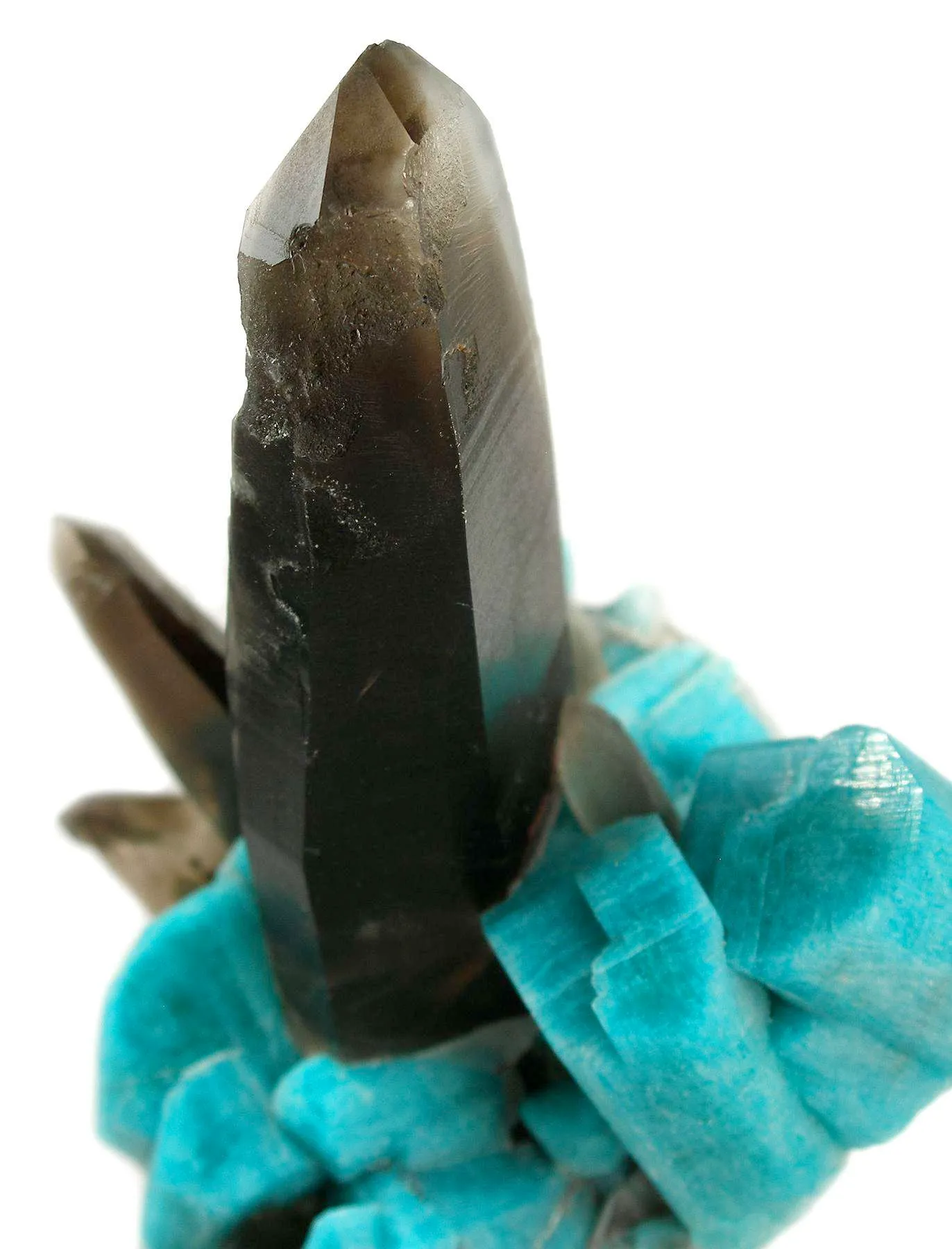 Smoky Quartz With Amazonite - image 3