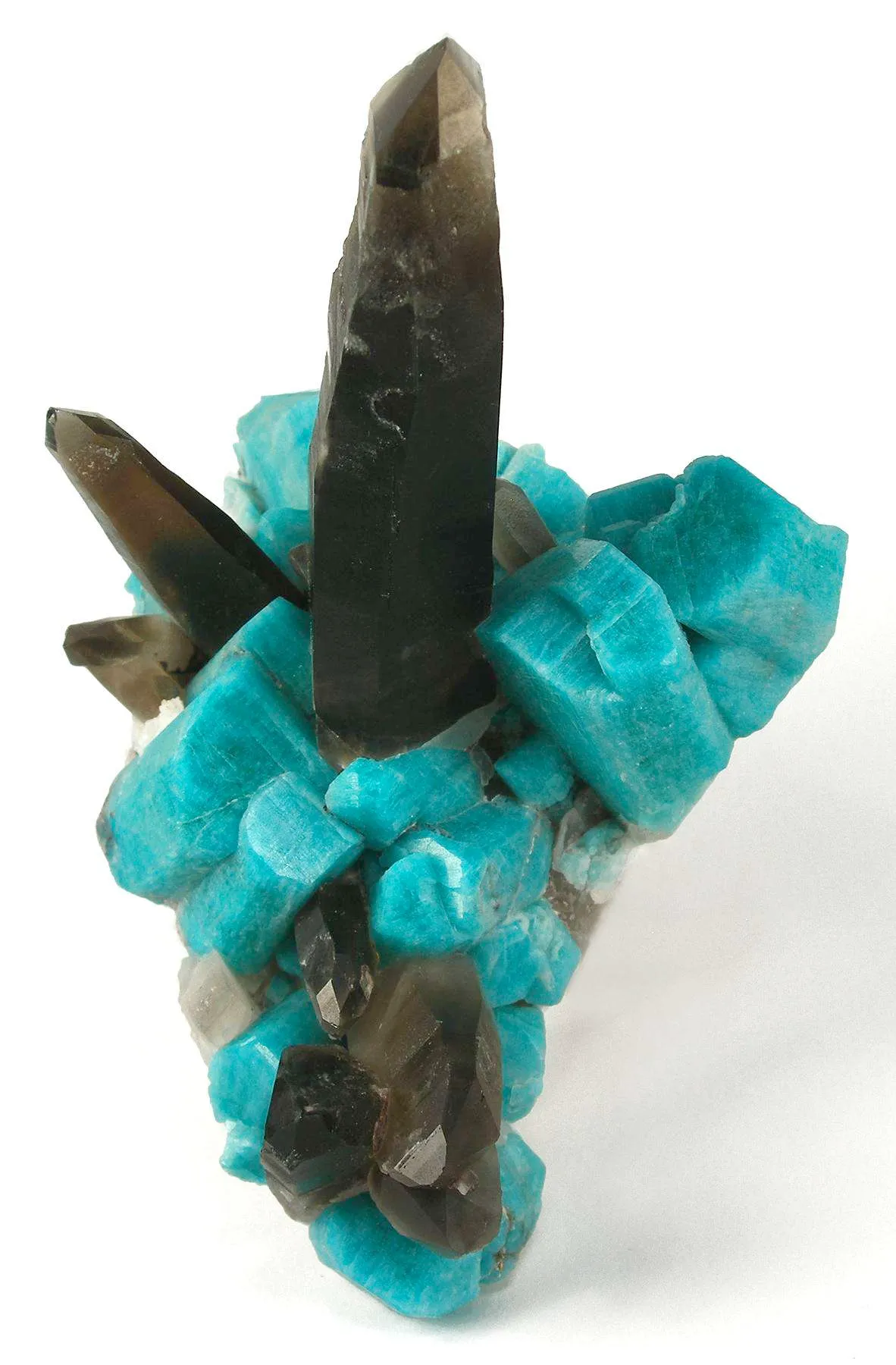 Smoky Quartz With Amazonite - image 2