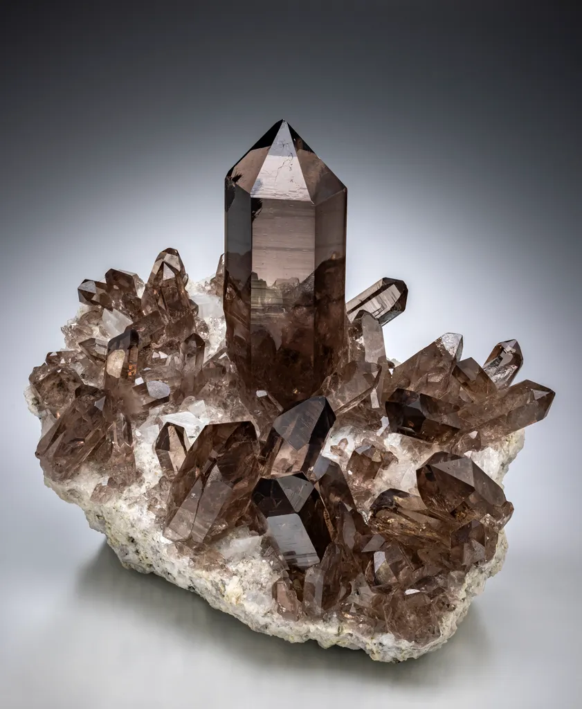 Smoky Quartz with Andularia image
