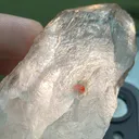 Smoky quartz with Blue Aqua Crystal and Garnet Inclusion Specimen from Pakistan - image 2