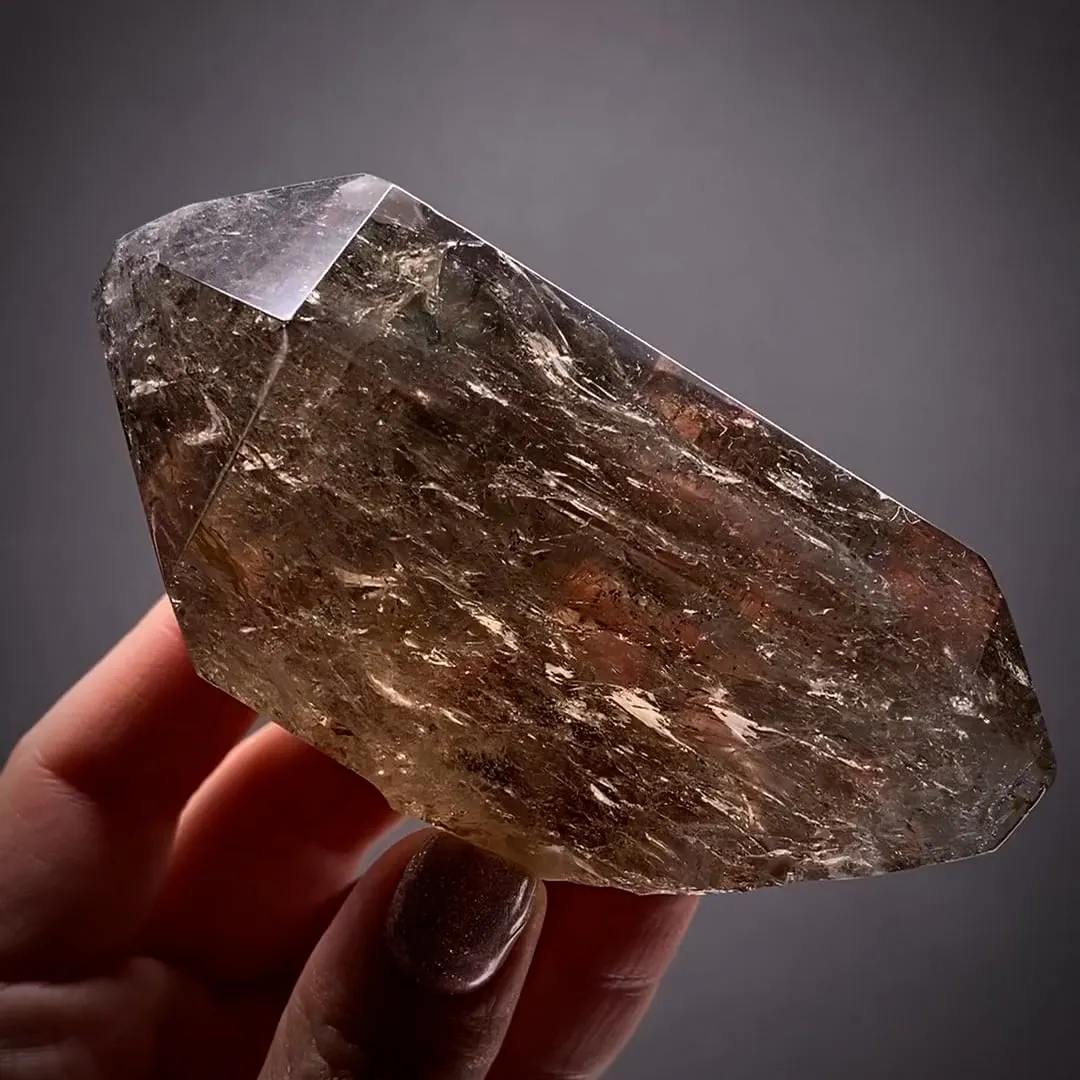 Smoky Quartz (with bubble inside!) - image 1