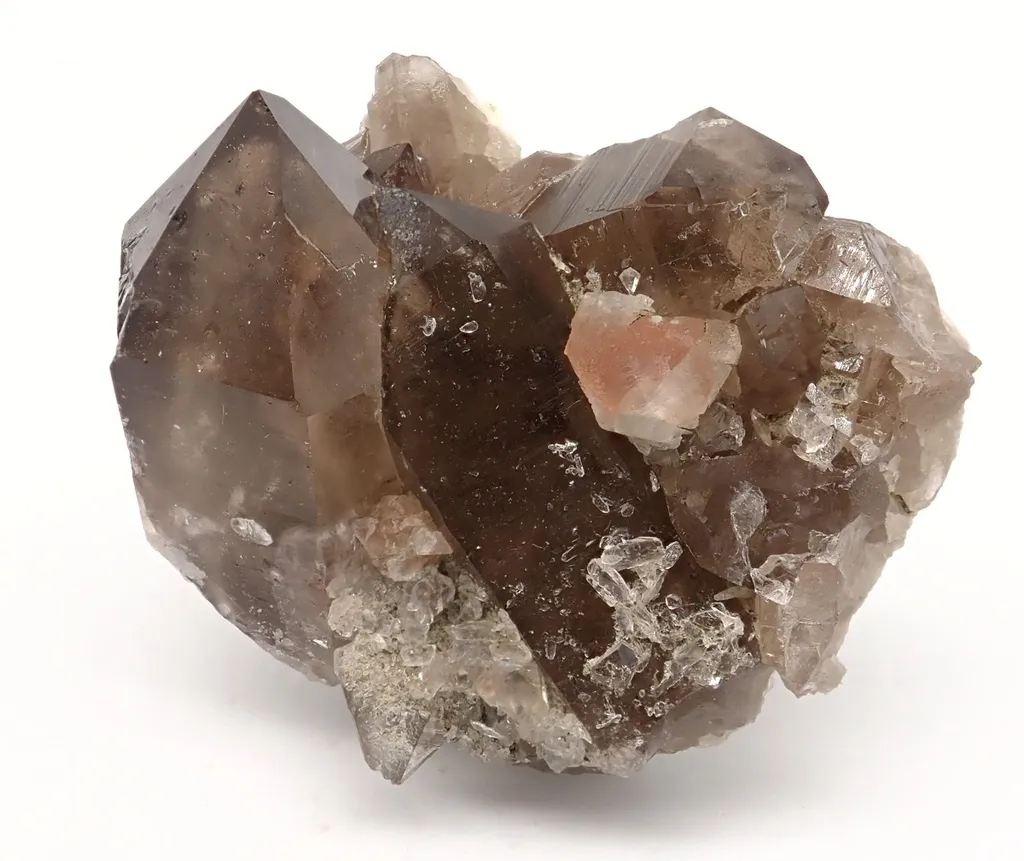 Smoky Quartz with Fluorite image