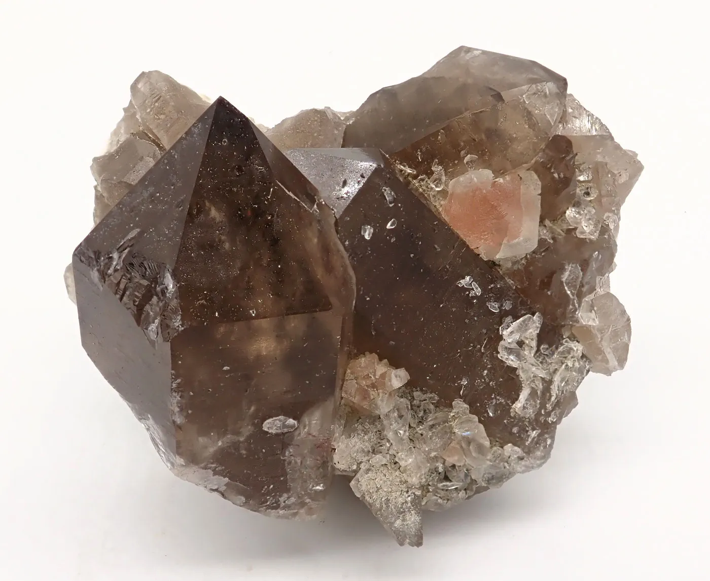 Smoky Quartz with Fluorite - image 3