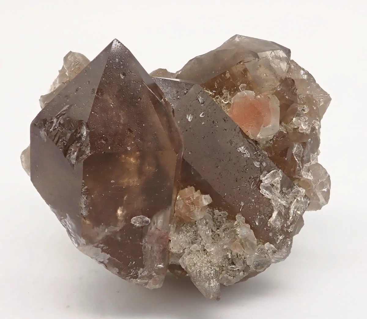 Smoky Quartz with Fluorite - image 4