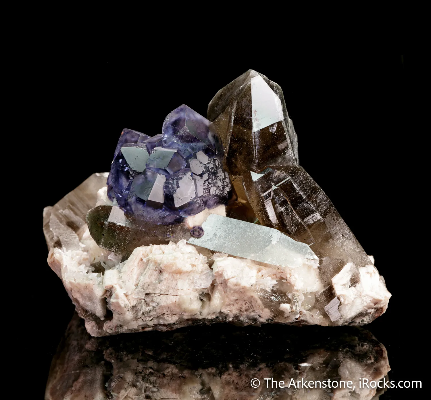 Smoky Quartz with Fluorite & Feldspar - image 7