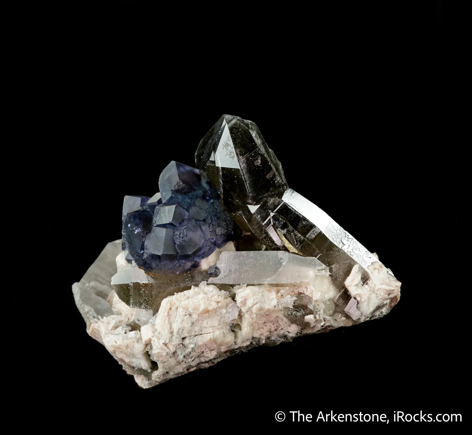 Smoky Quartz with Fluorite & Feldspar - image 6