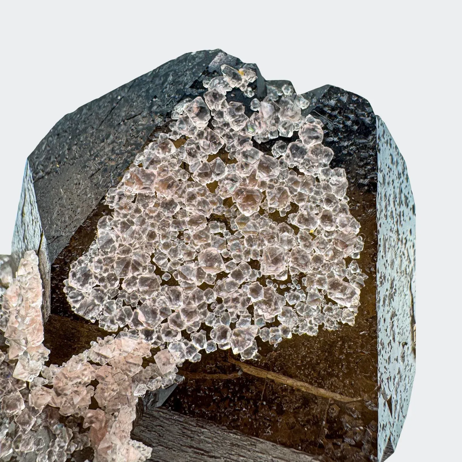 Smoky quartz with Fluorite from France, Auvergne-Rhône-Alpes, Chamonix-Mont-Blanc, Chamonix - image 2