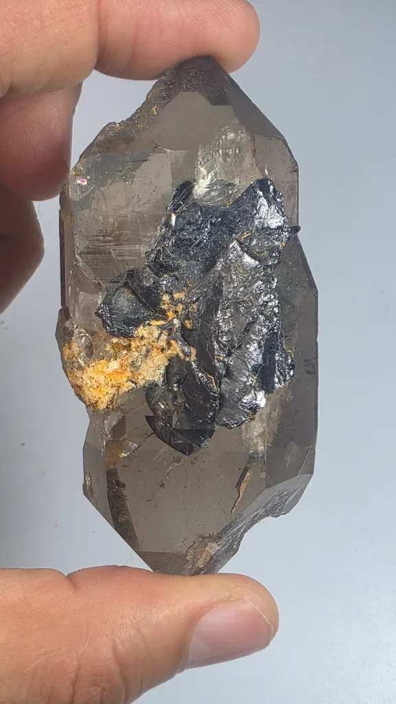 Smoky quartz with Hematite from Pakistan - image 3