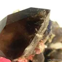 Smoky Quartz With Rhodochrosite and Bertrandite - image 3