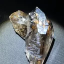 Smoky quartz  with soil inclusions and triangles marks - image 7