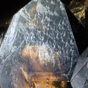 Smoky quartz  with soil inclusions and triangles marks - image 9