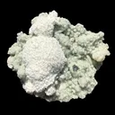 Snowy White Mordenite Puff on Sparkling Greenish Calcite Cluster Matrix – Rare Indian Zeolite Mineral Specimen - image 1