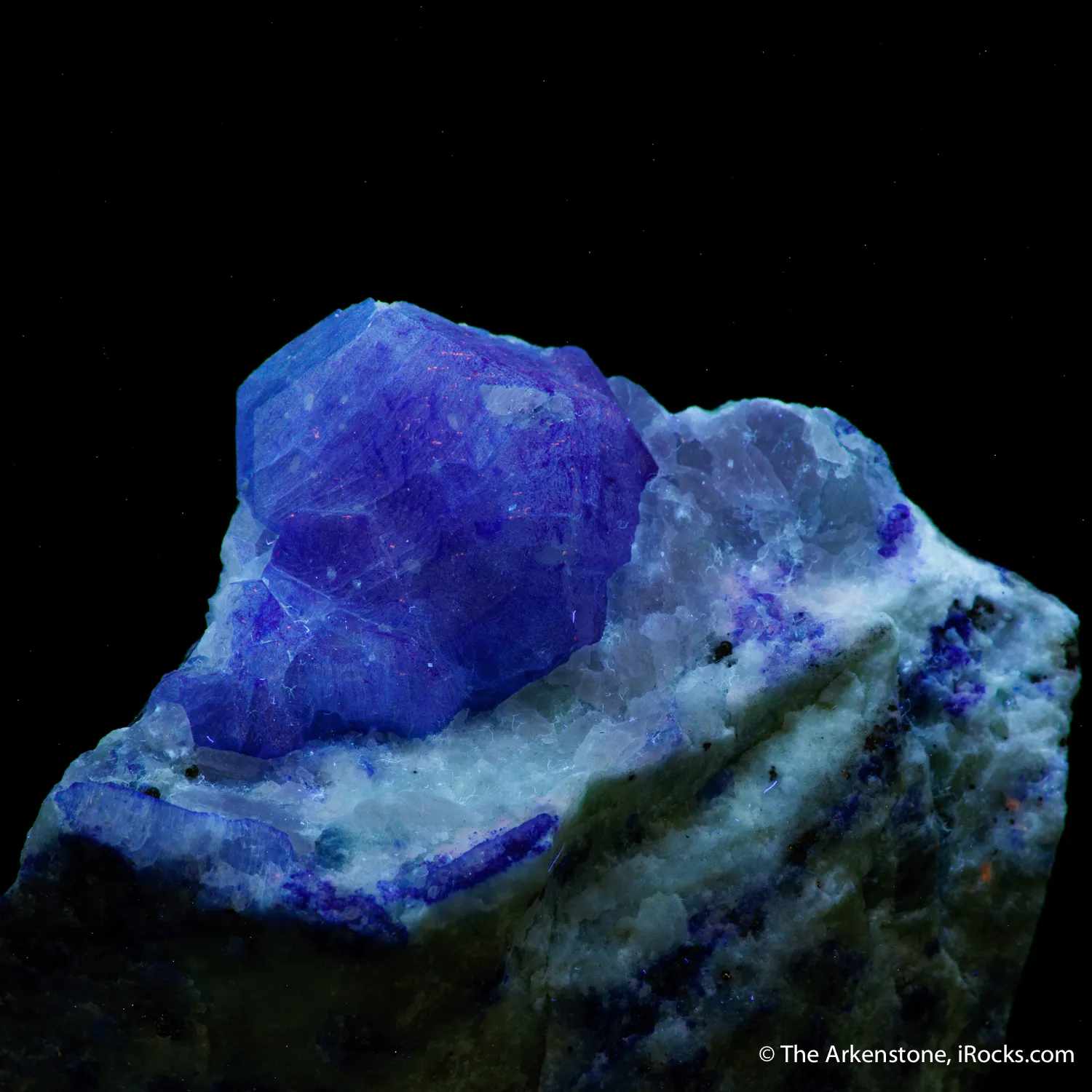 Sodalite on Nepheline - image 5