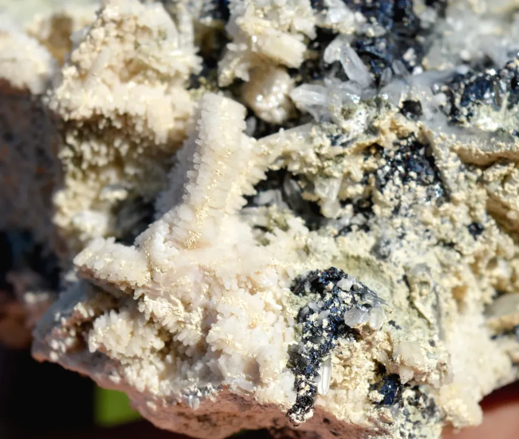 Spalerite var. Marmatite & Quartz calcite 1610 grams - Cavnic Mine, Cavnic, Maramureș, Romania - image 8