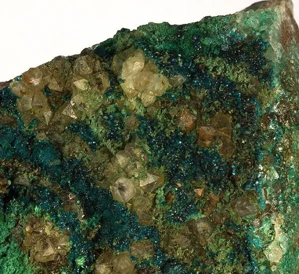 Spangolite, Brochantite, Quartz - image 2