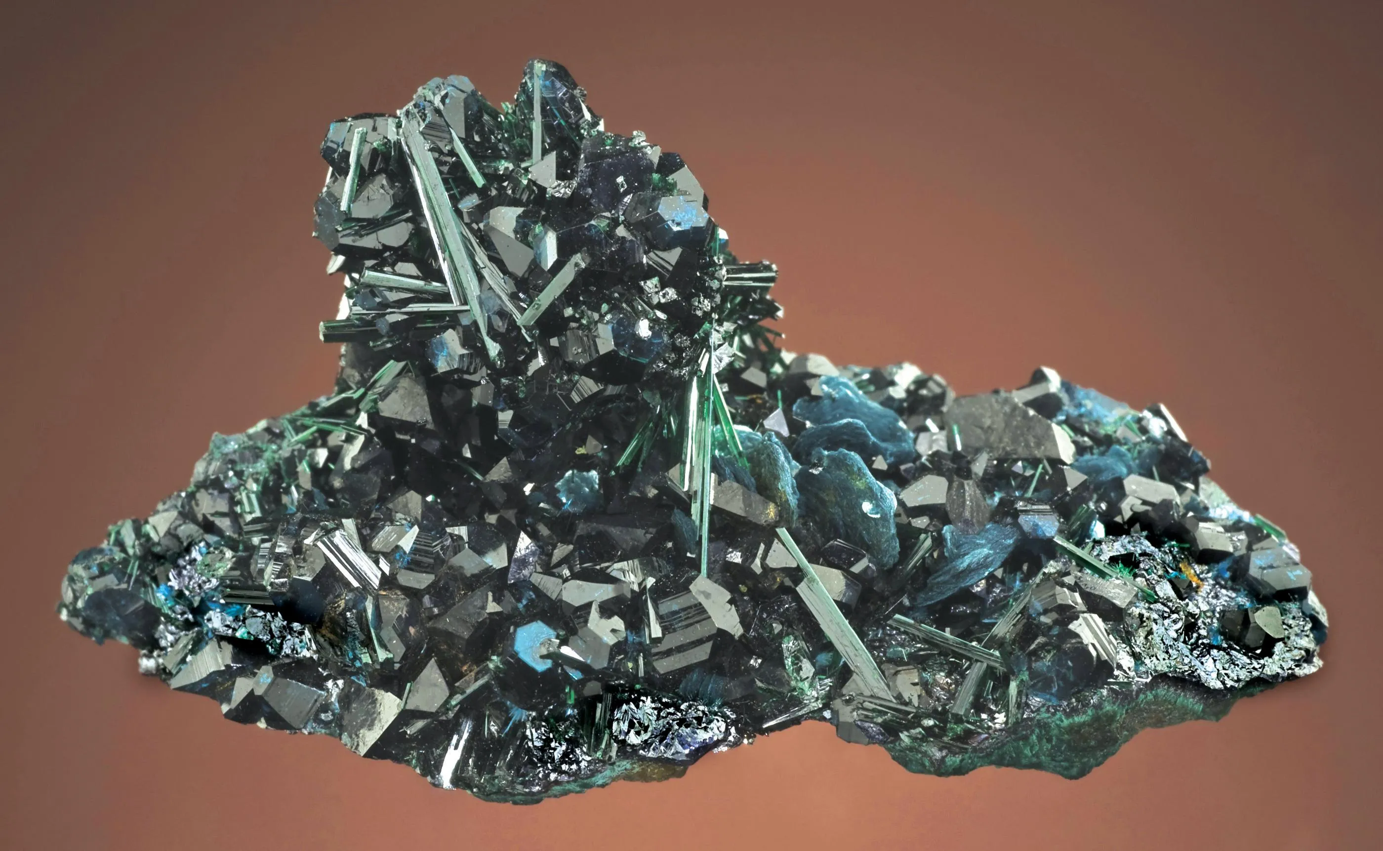 Spangolite, claringbullite, Atacamite - image 1