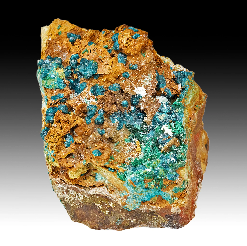 Spangolite from Blanchard Mine, Bingham, Hansonburg District, Socorro County, New Mexico, USA - image 1