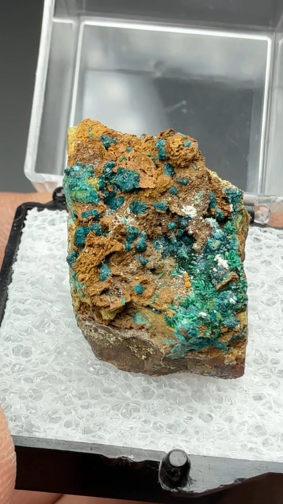 Spangolite from Blanchard Mine, Bingham, Hansonburg District, Socorro County, New Mexico, USA - image 2