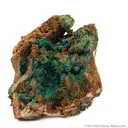 Spangolite, Malachite - image 1