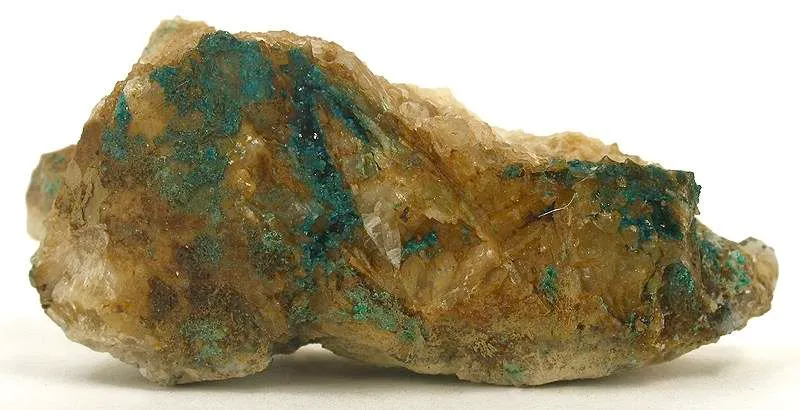 Spangolite on Baryte image