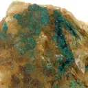 Spangolite on Baryte - image 2