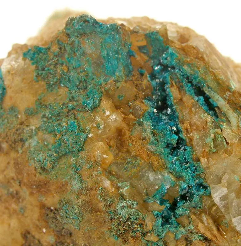 Spangolite on Baryte - image 3