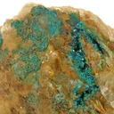 Spangolite on Baryte - image 3