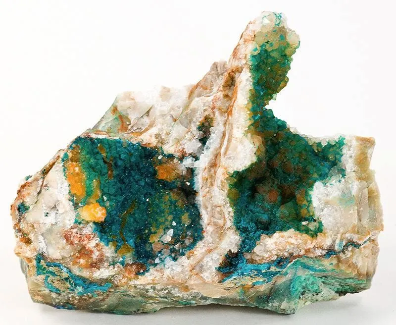 Spangolite, Quartz image