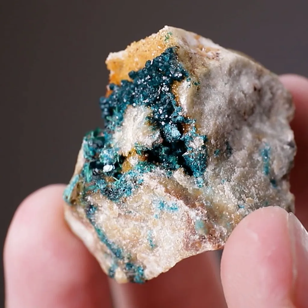 Spangolite with Brochantite - image 2